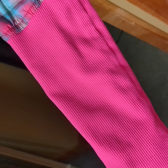 LULULEMON* pink plaid hooded 3/4 zip front pouch pocket thumbhole sleeve… - Picture 4 of 17